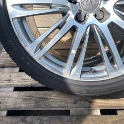 2012-2018 AU.DI A7 S7  FACTORY ALLOY  WHEEL RIM 9Jx20 ET37 + TIRE 255/40 R20 OEM - QOI0A1 Auto Parts
