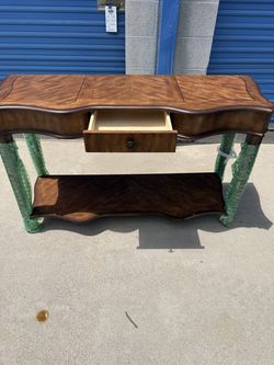 Wooden accent table