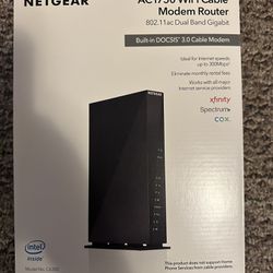 NETGEAR: AC1750 WiFi Cable Modem Router