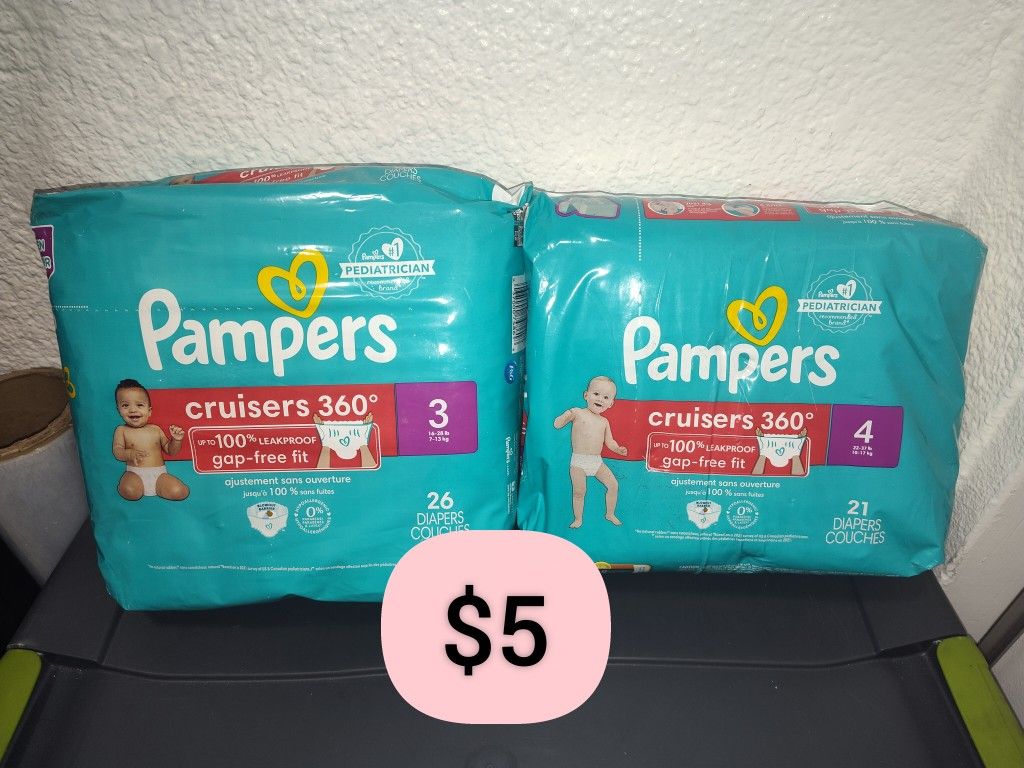 Pampers Cruisers Size 3 & 4