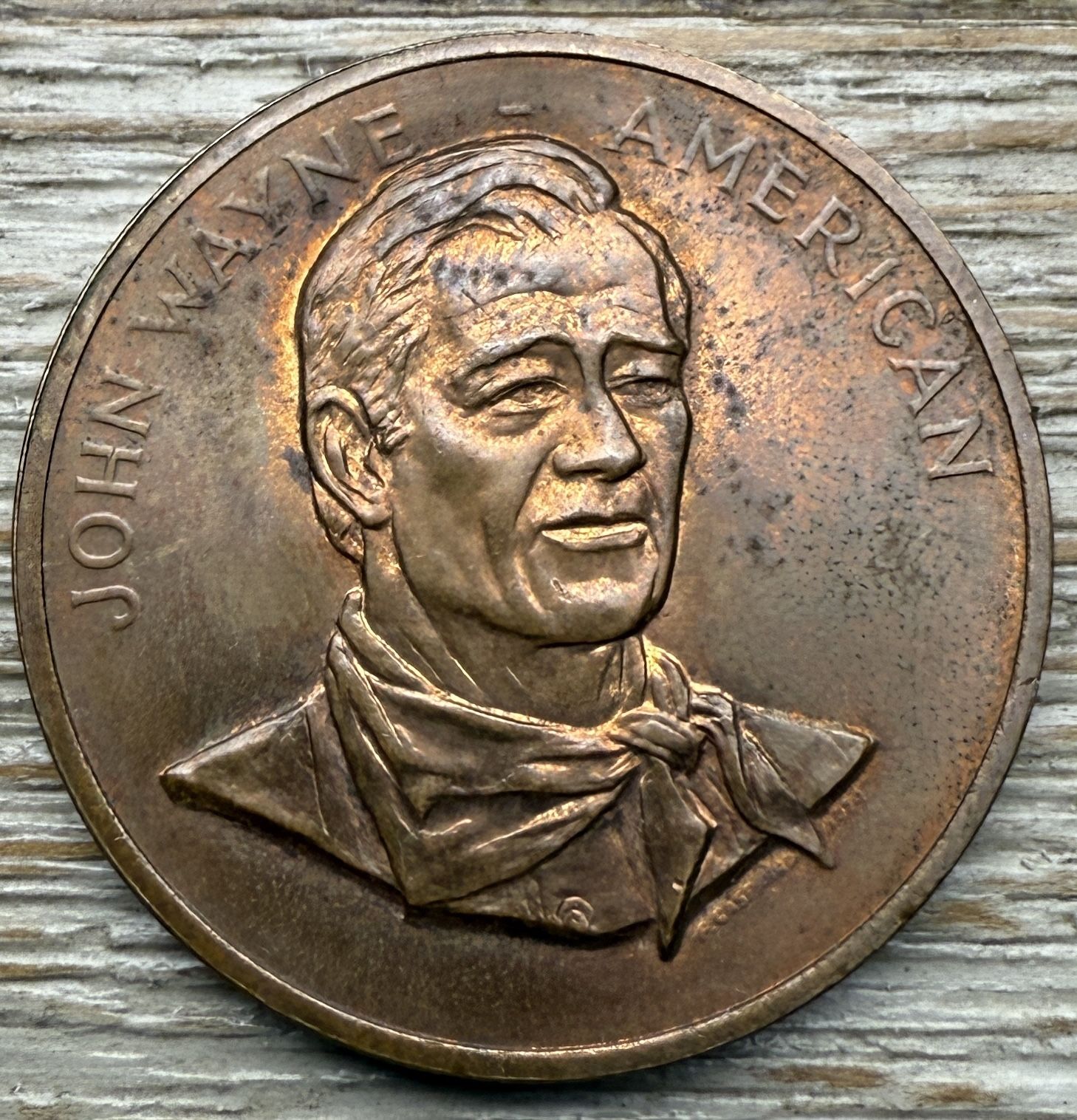 John Wayne American Commemorative Collectors Medal Token Coin