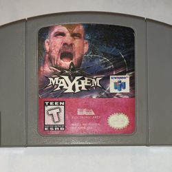 Nintendo 64 N64 WCW mayham video game ~ tested and working 