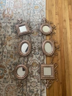 Gold Hanging Mirrors