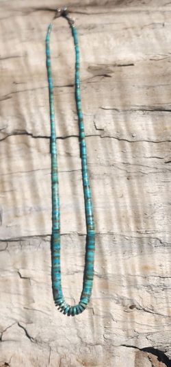 Vintage Turquoise Heishi Bead Necklace