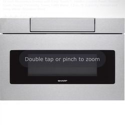 Sharp 24” Microwave Drawer In Stainless Steel New In Box 