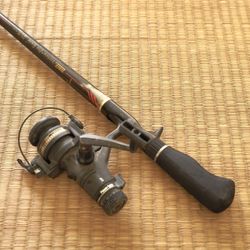 zebco sportfisher pro guide pgc156 5-1/2 foot medium action pistol-grip fishing rod