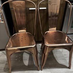 2 Metal Chairs