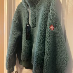 Cav Empt Green Wool Fleece