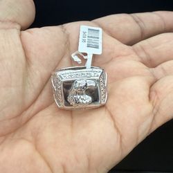 925 Sterling Silver Eagle Ring Size 11