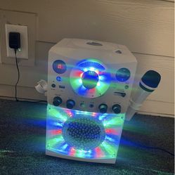 Karaoke System w/ LED Disco Lights, CD+G! D8