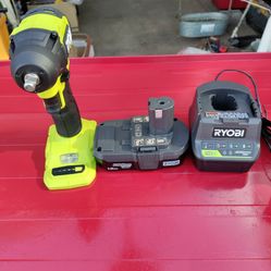 Ryobi 3/8 Impact18 Volts Drill One Battery And A Charger