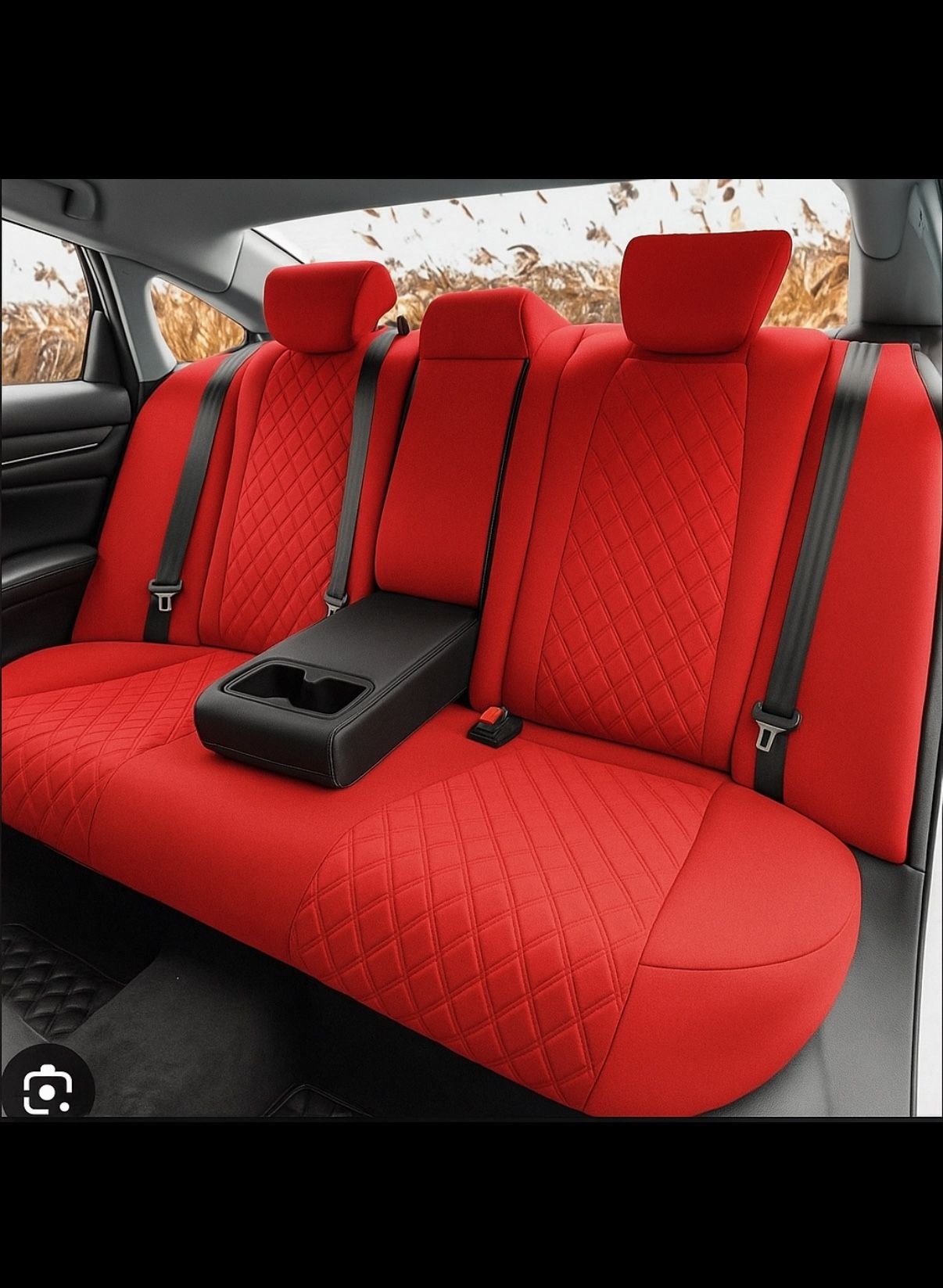 2018-2022 Honda Accord Rear seat cover in red 2018 2019 2020 2021 2022