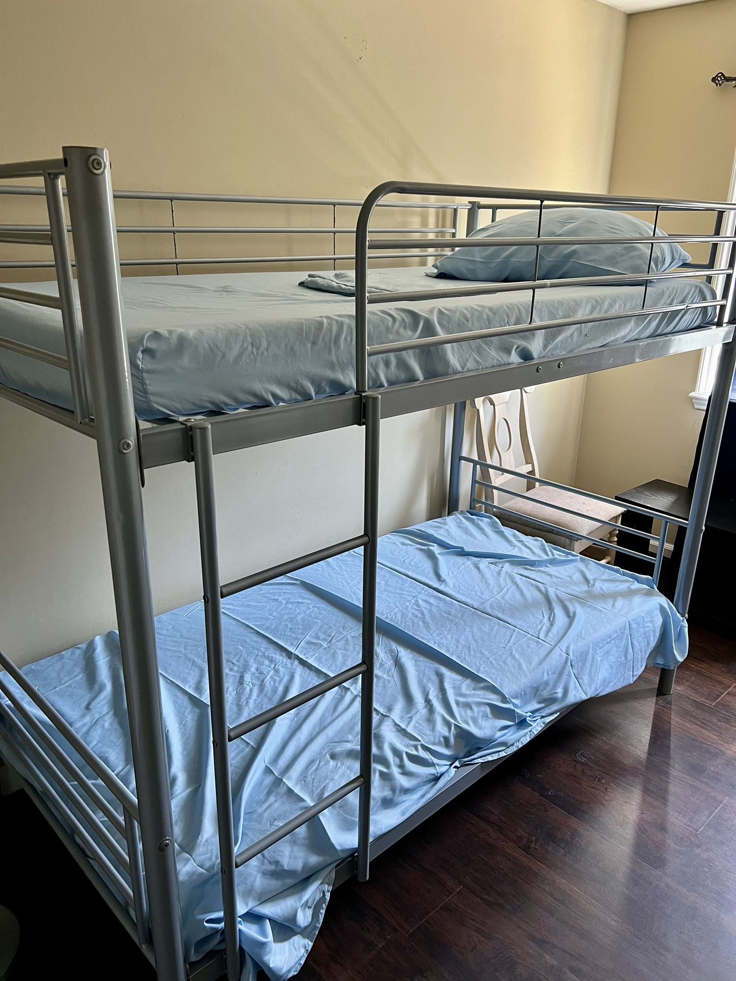 Twin Bunk Bed + Memory Foam Mattress