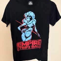 Empire Strips Back Star Wars Parody Shirt Small