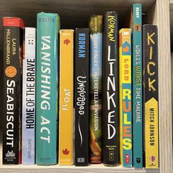 Late Elementary/ Early Middle School Books Kicked, Linked, Float, Unplugged, Rules, Vanishing act, Seabiscut, Home of the brave, INTERSTELLAR INVASION