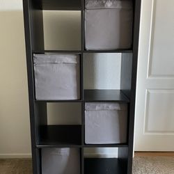 Shelf Unit With Storage Boxes Included 