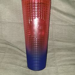 Pink And Blue Gradient Starbucks Cup