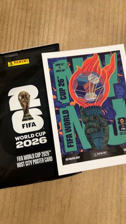 FIFA Panini World Cup Host City Poster Card New York