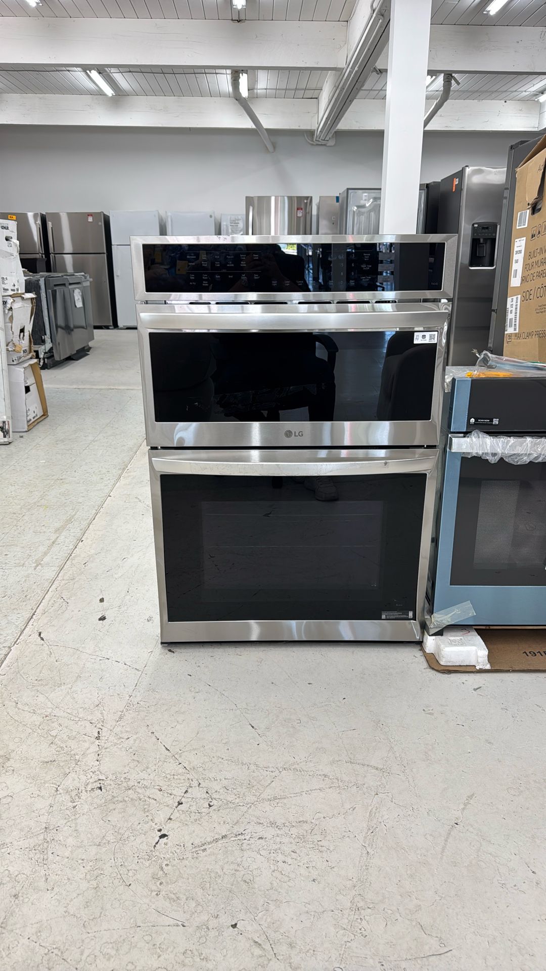 6.4 cu. ft. Smart Combi Wall Oven with Fan Convection, Air Fry in PrintProof Stainless Steel