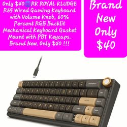 $40🌐GAMING KEYBOARD by  ROYAL KLUDGE R65 Wired . BRAND NEW ONLY $40 !!!