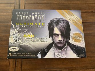 Criss Angel Mindfreak Ultimate Magic Kit with Instructional DVDs, only missingone piece