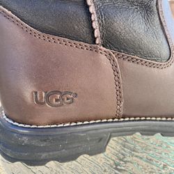 Ugg Boots Women Size 9 Brown Leather Sheepskin In