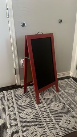 A frame double sided chalkboard sign
