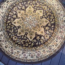 Brown oriental rug