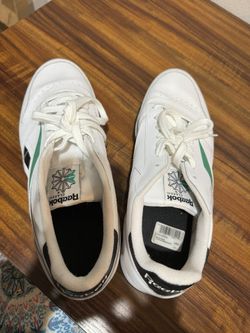 Reebok Classic Leather Vector - White, Black Green Accent - Size 12 Men