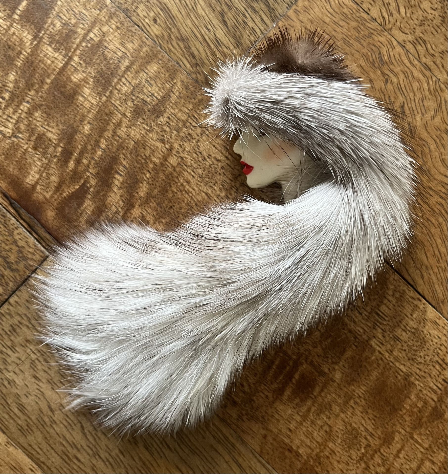 Vintage Fox & Mink Brooch