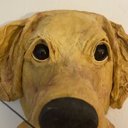 FB Fogg Dog Clock Art Vintage 