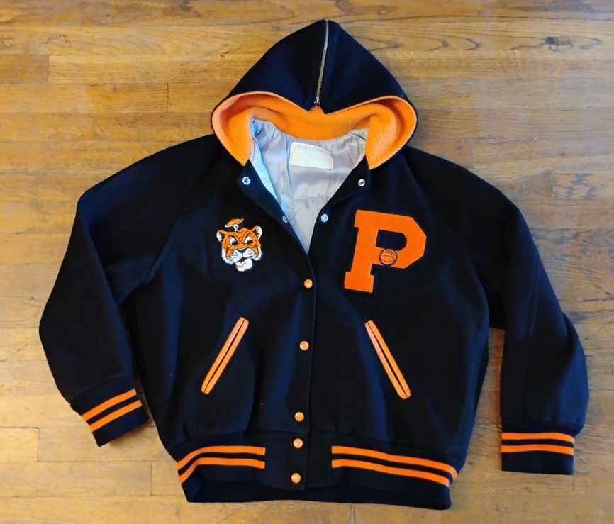 Pacific Tigers UOP Jacket Woman's Medium Letterman University Of The Pacific Tigers
