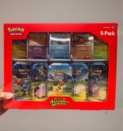 Pokemon Ascended Heroes 5-Pack Mini Tin