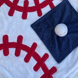Round Baseball Blanket