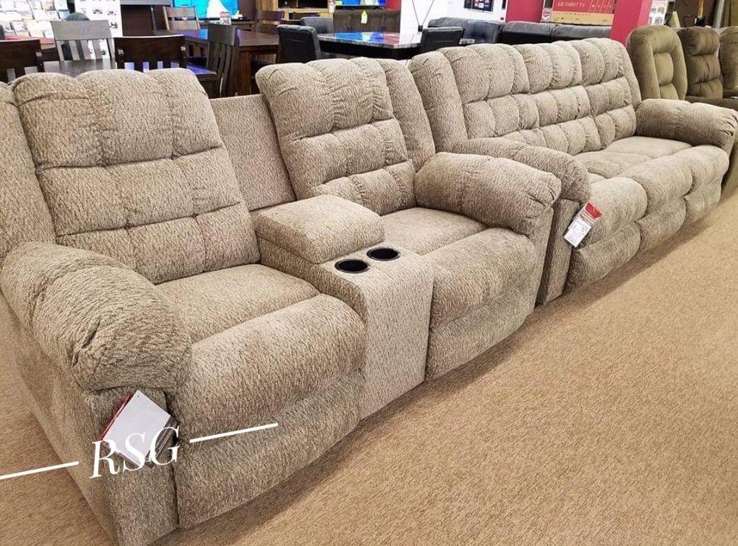 Color Options Reclining Sofa, Reclining Loveseat, Recliner Take Now Pay Later 