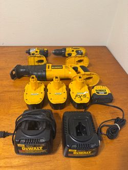 DeWalt 18V Cordless Power Tool Combo Kit – 3 Tools, 3 Batteries, 2 Chargers – Tested