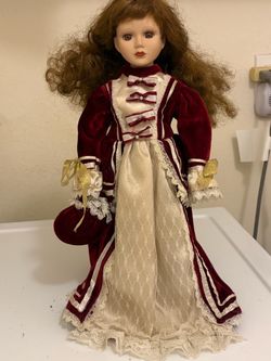 Porcelain Collector Doll Victorian Dress