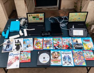 $240! G Story Monitor No Monitor $520! 16 Great Games. Nintendo wii U Black & Blue sonic. With all cables & controls. All for $700! Or trade are welco