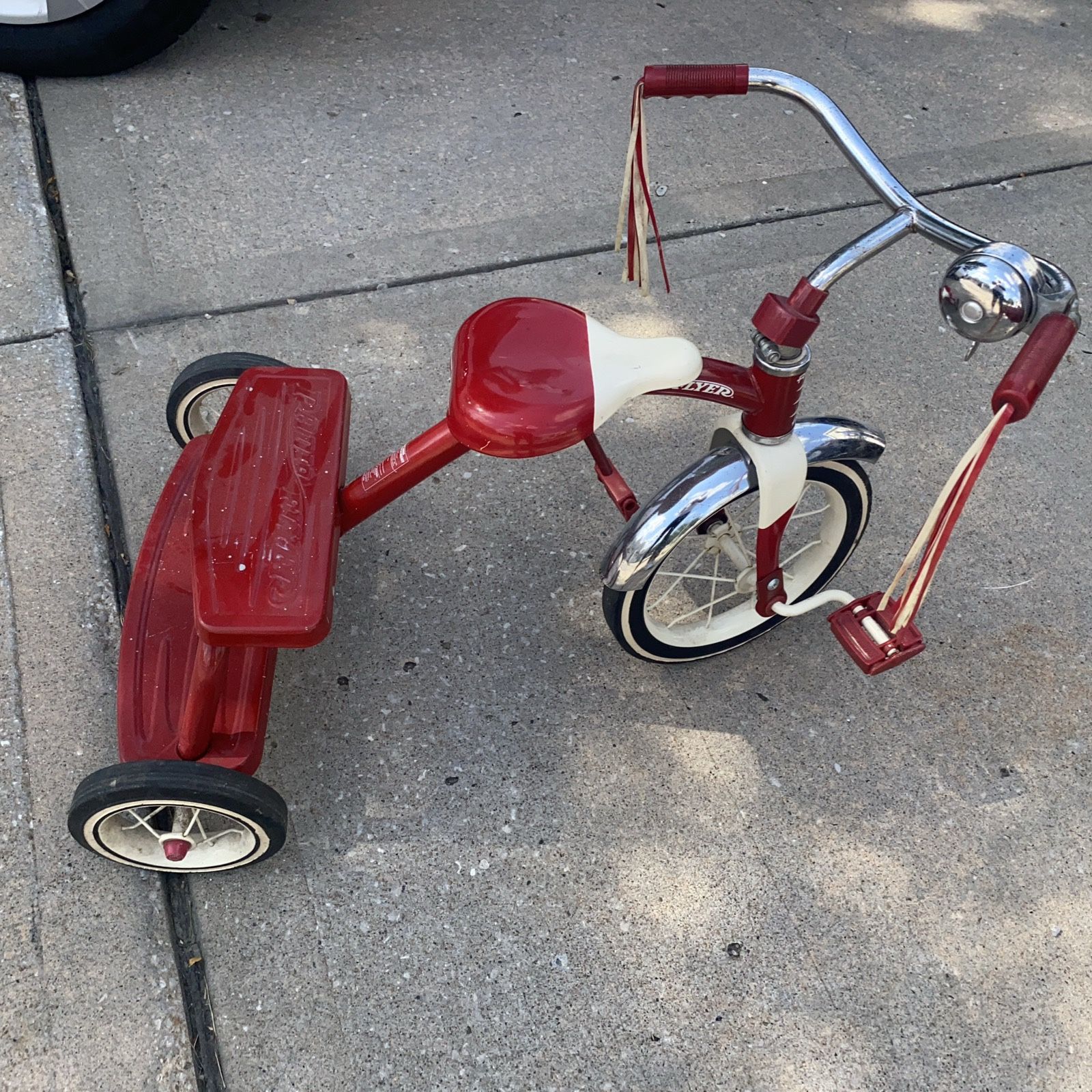 Vintage Retro Radio Flyer Red Tricycle Spoke Wheels Steel Frame Model 33