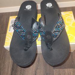 YellowBox Wedge Flip Flops 