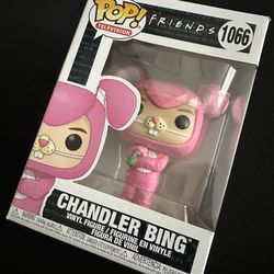 Funko Pop! Chandler Bing Friends Collectible Pink Bunny