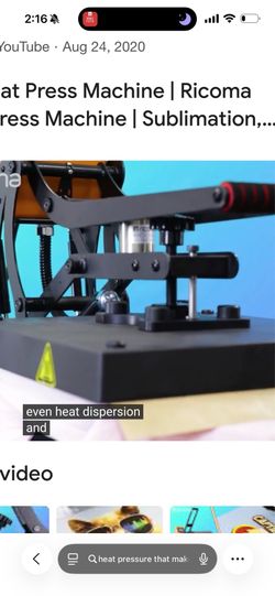 Ricoma heatprrss