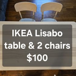 IKEA Lisabo Table&2chairs