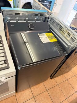 LG 5.5 cu. ft. Top Load Washer in Matte Black eZDispense