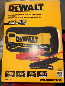 DeWalt Jump Starter 2500 AMPS