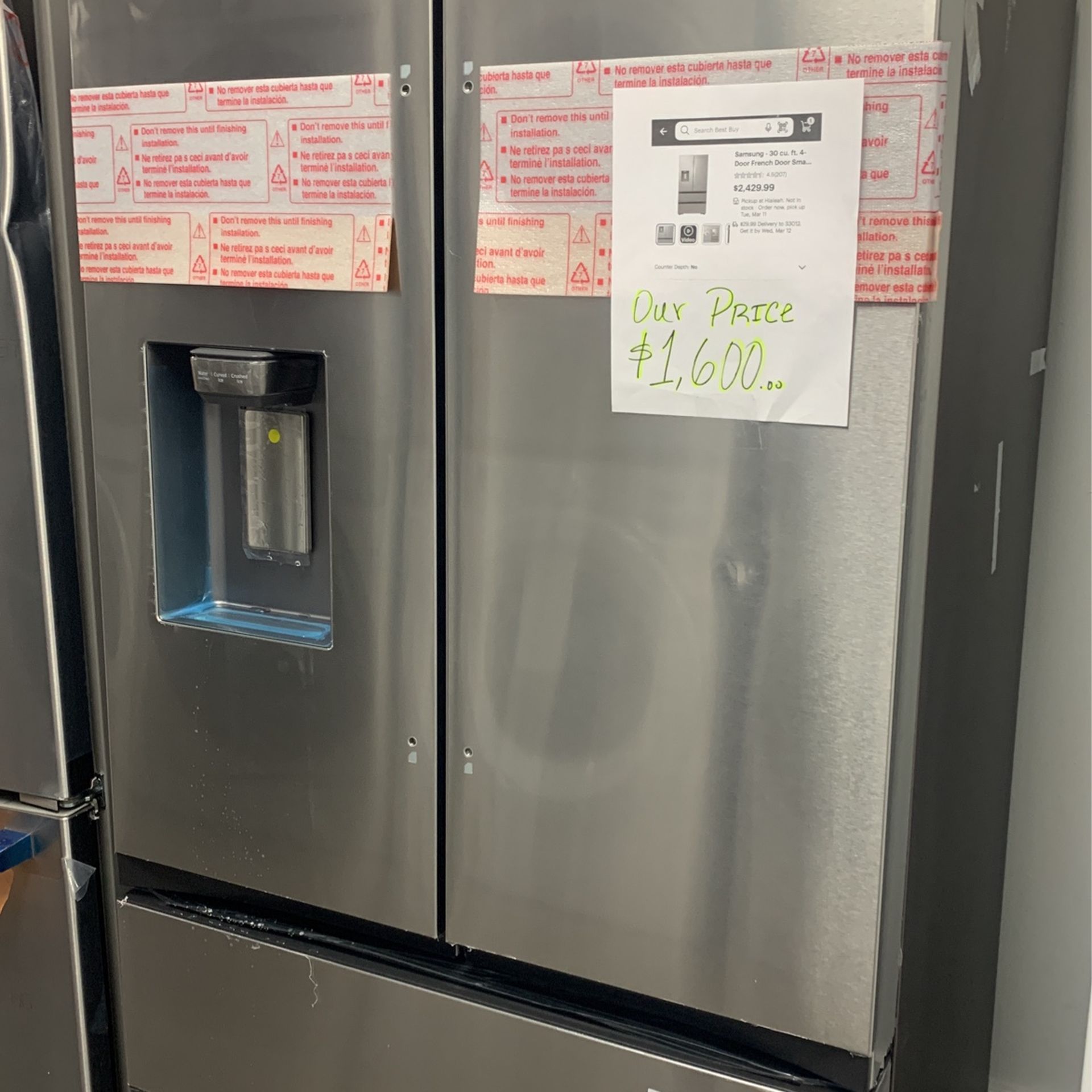 New Scratch And Dent Fridge