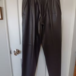 Vintage Micheal Hoban Black Leather Pants
