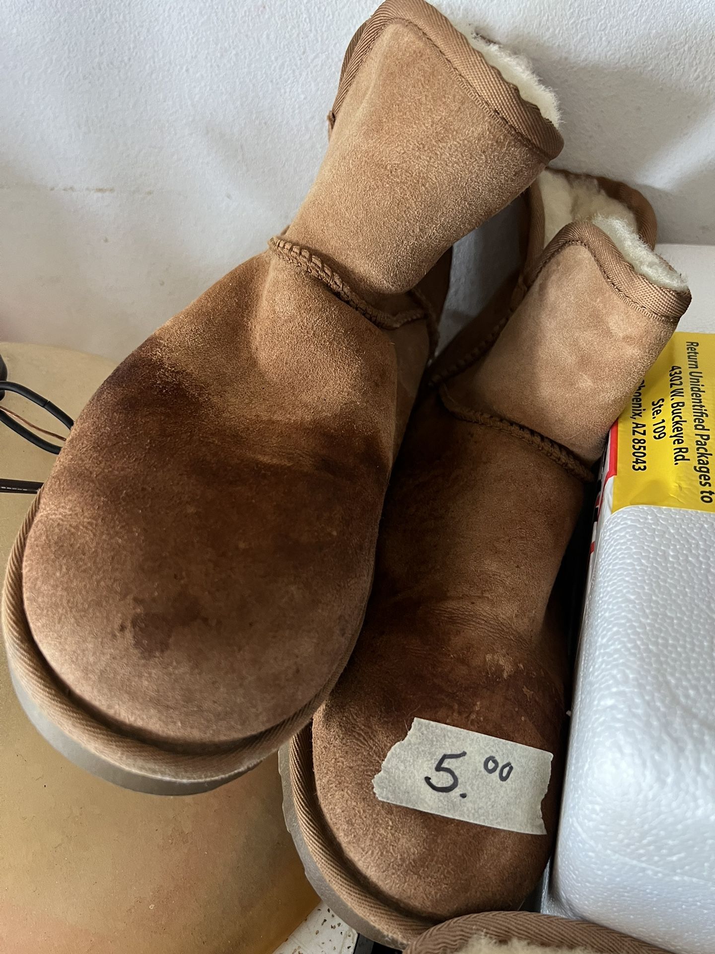 Two pairs Of size 10 Uggs 5.00 Each 