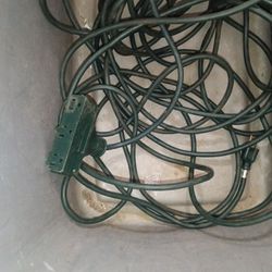 50 Ft Outdoor Extention Cable /triple Outlet 