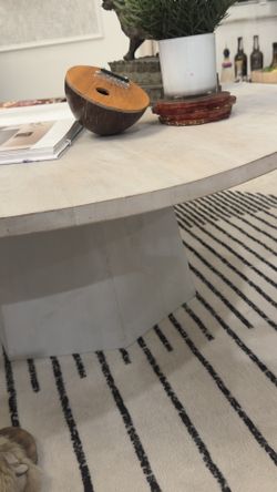 Round Coffee Table Solid Mango Wood